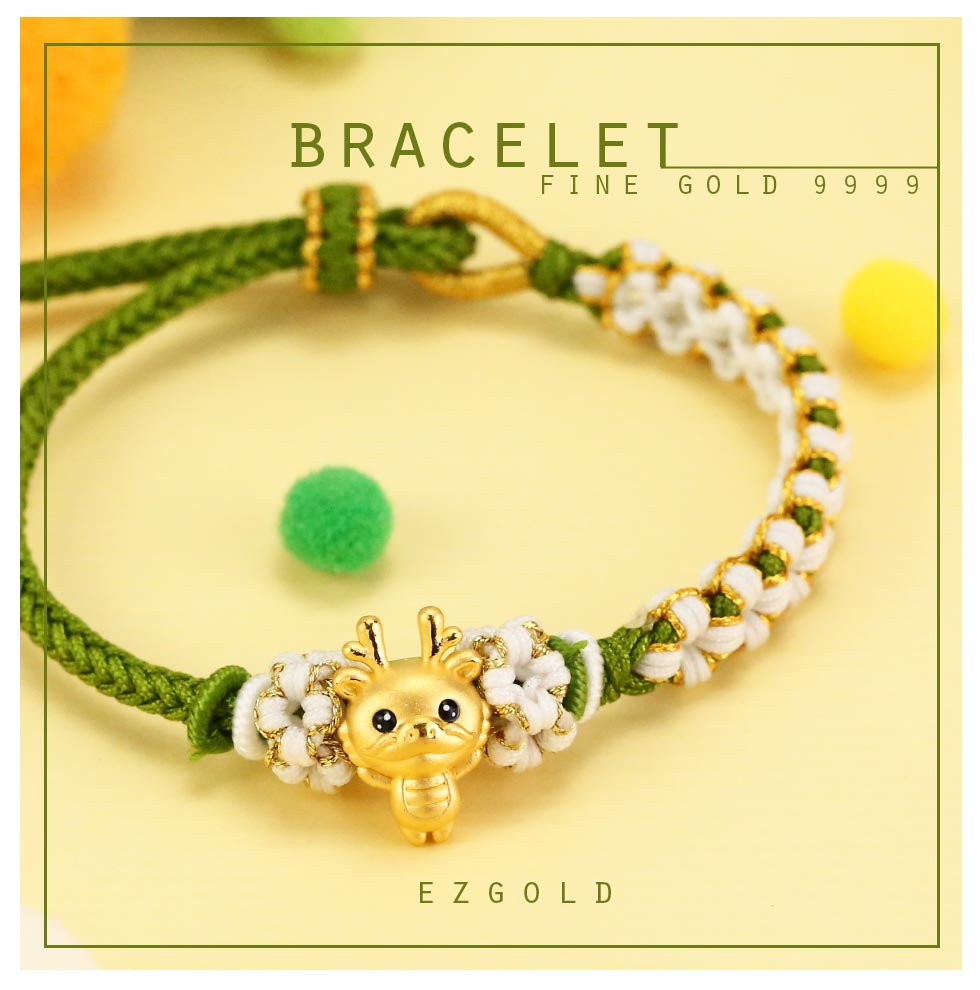 吉運福氣龍金珠-生肖龍-12生肖金飾