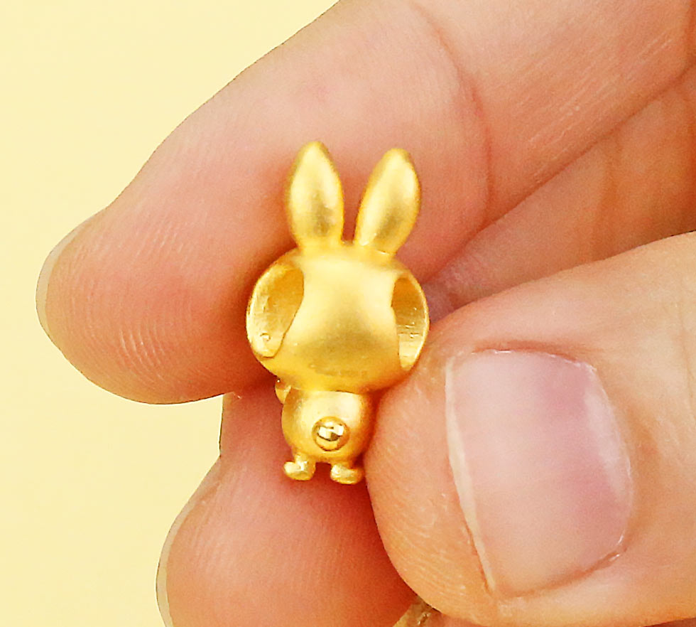 生肖兔小金珠