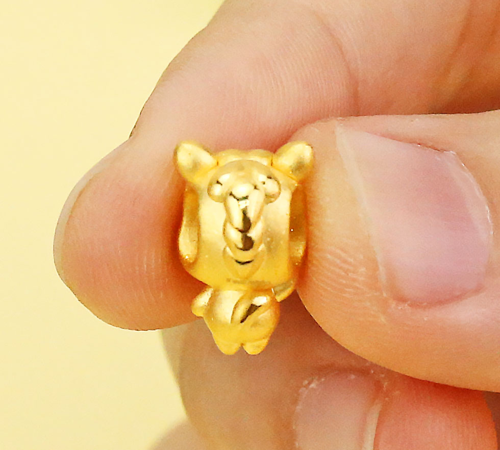 生肖馬立體小金珠