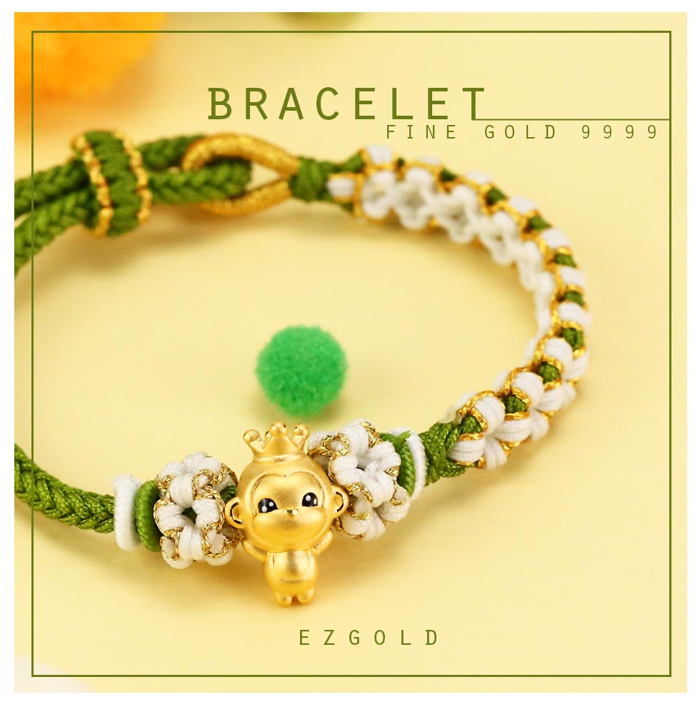 生肖猴金飾9999純黃金製成