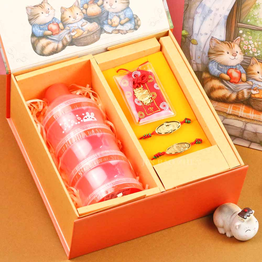 蛇年彌月金飾禮盒 帽子蛇寶寶滿福袋