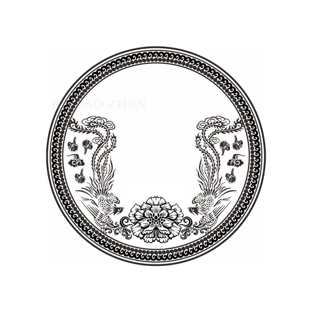 圓滿雙鳳牡丹 立體浮雕神明金牌