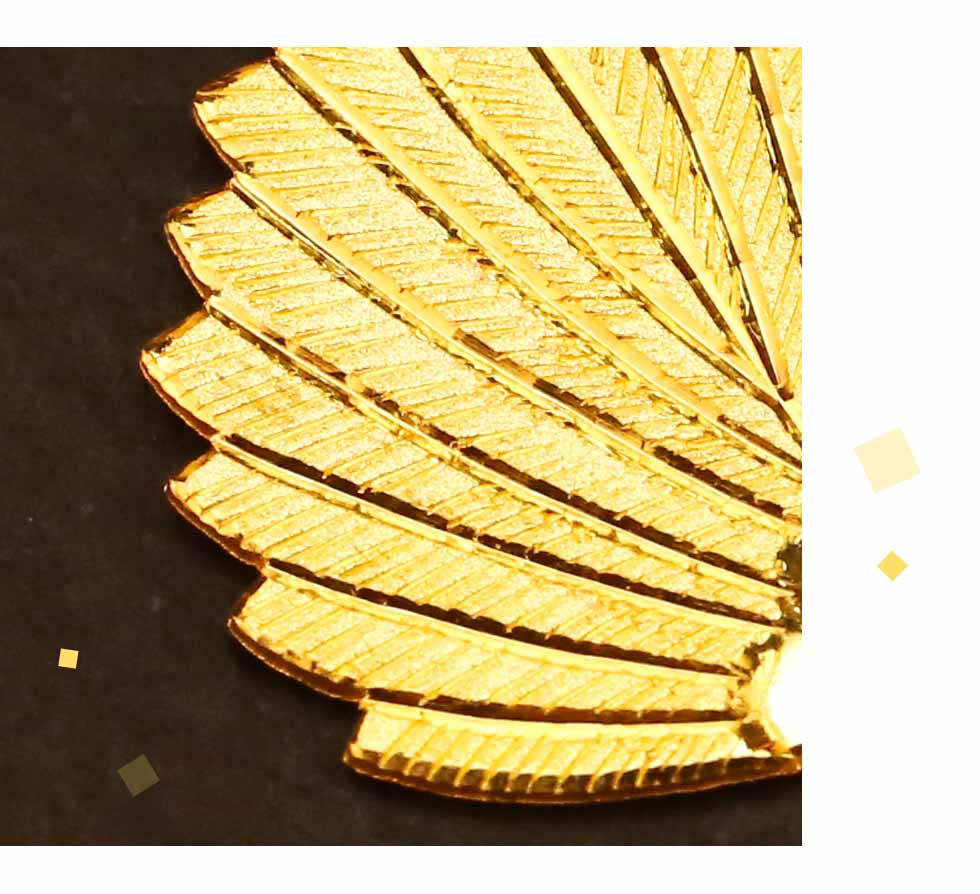 純黃金打造濟公扇黃金墜