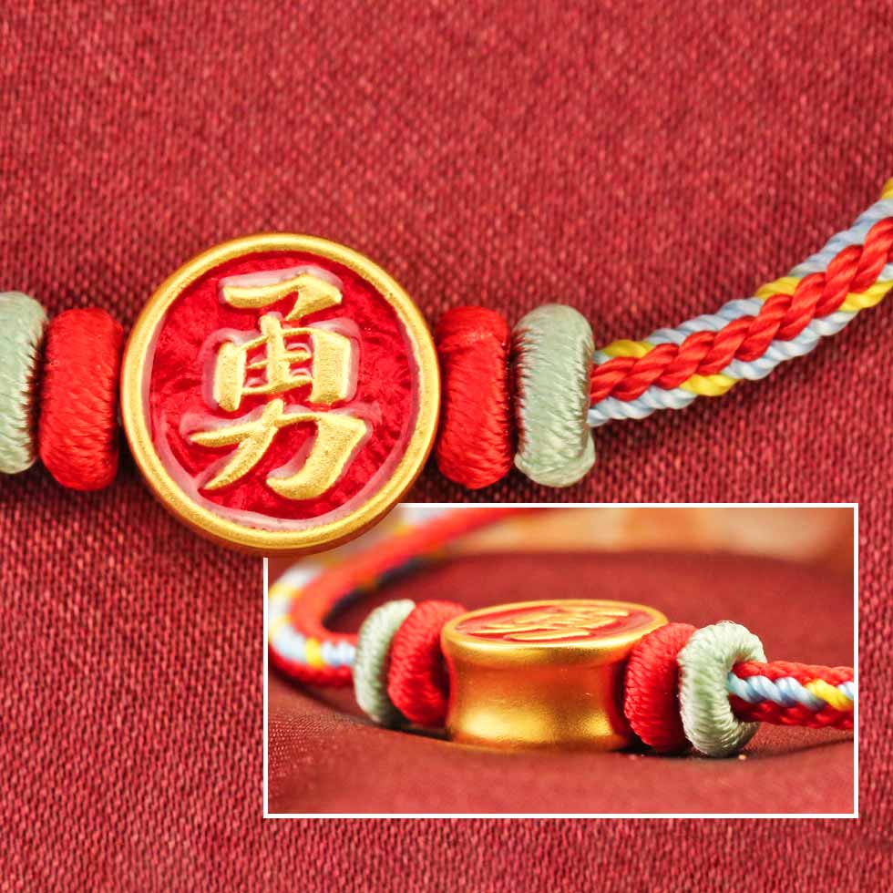 媽祖純金編織手鍊 白沙屯媽祖聯名款