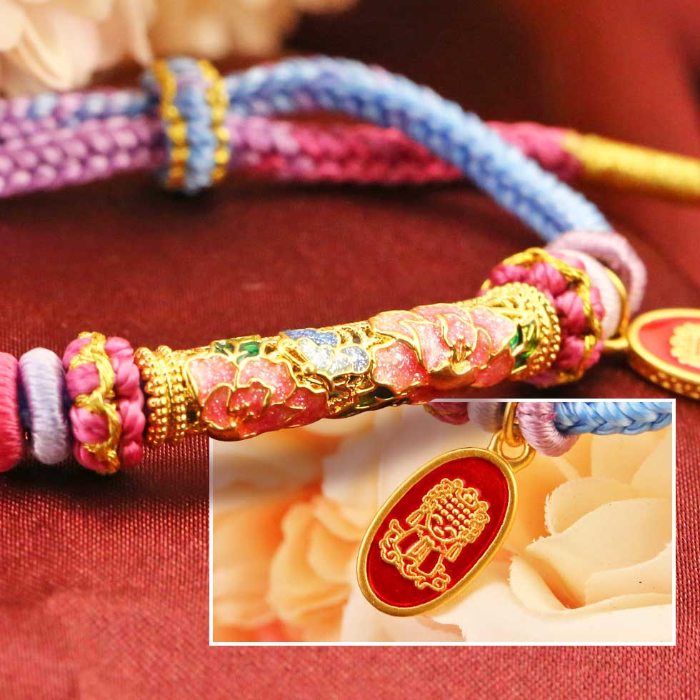 白沙屯媽祖純金手鍊