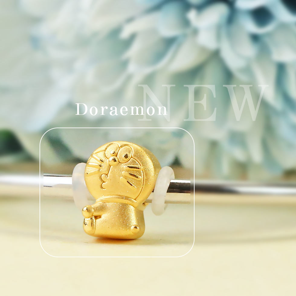 哆啦a夢黃金串珠手環
