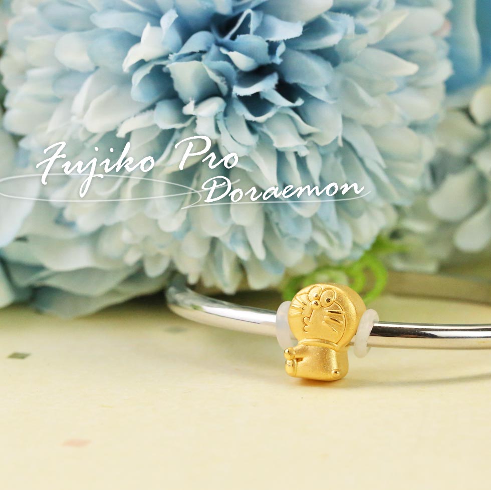 哆啦a夢黃金串珠搭配鋼手環