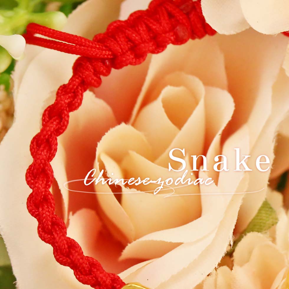 蛇年黃金編織紅繩