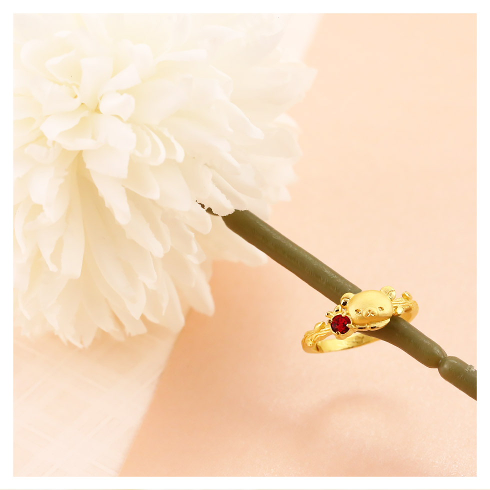 平安時光拉拉熊金戒指