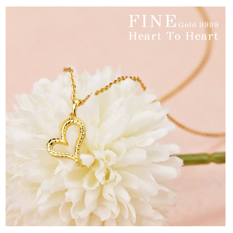 鏤空愛心金墜子