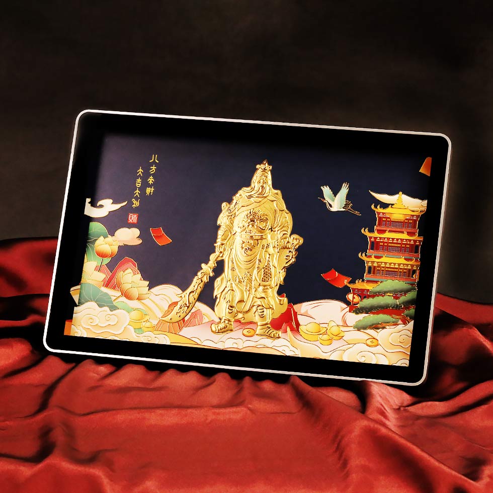 武財神關聖帝君 黃金擺件