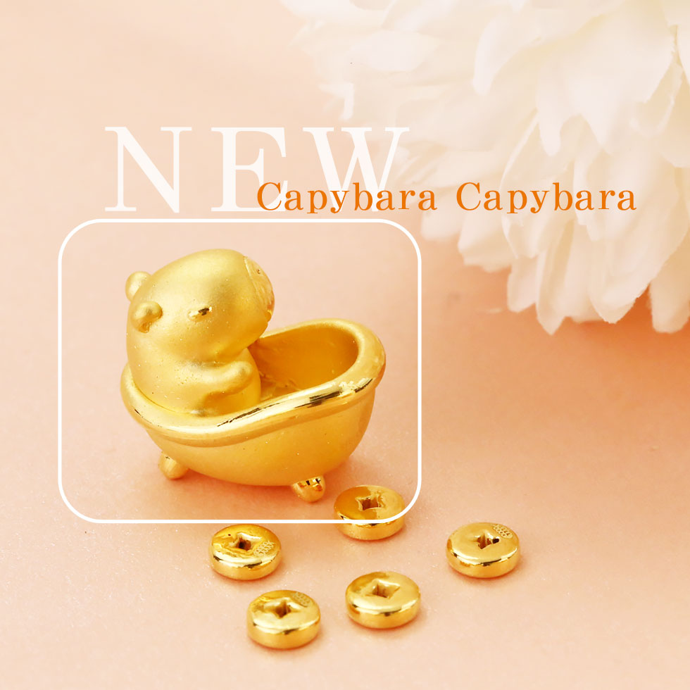 卡皮巴拉水豚立體金豆存錢筒