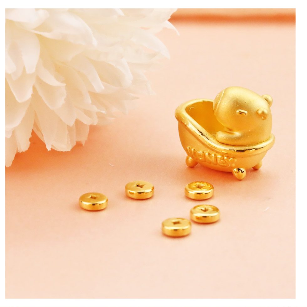 卡皮巴拉立體金豆存錢筒