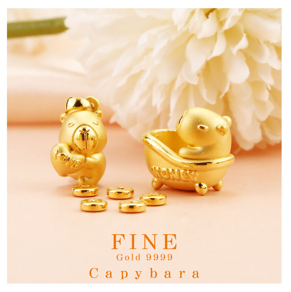 卡皮巴拉水豚君系列金飾