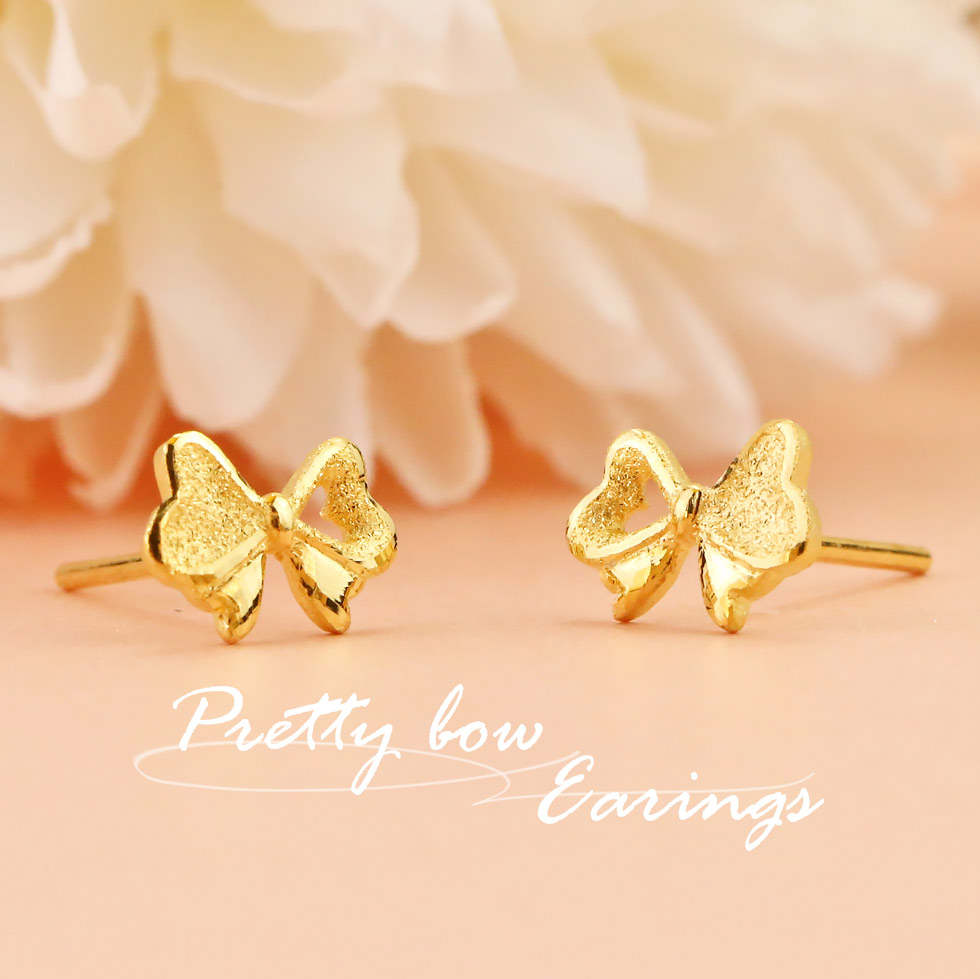 蝴蝶結耳環