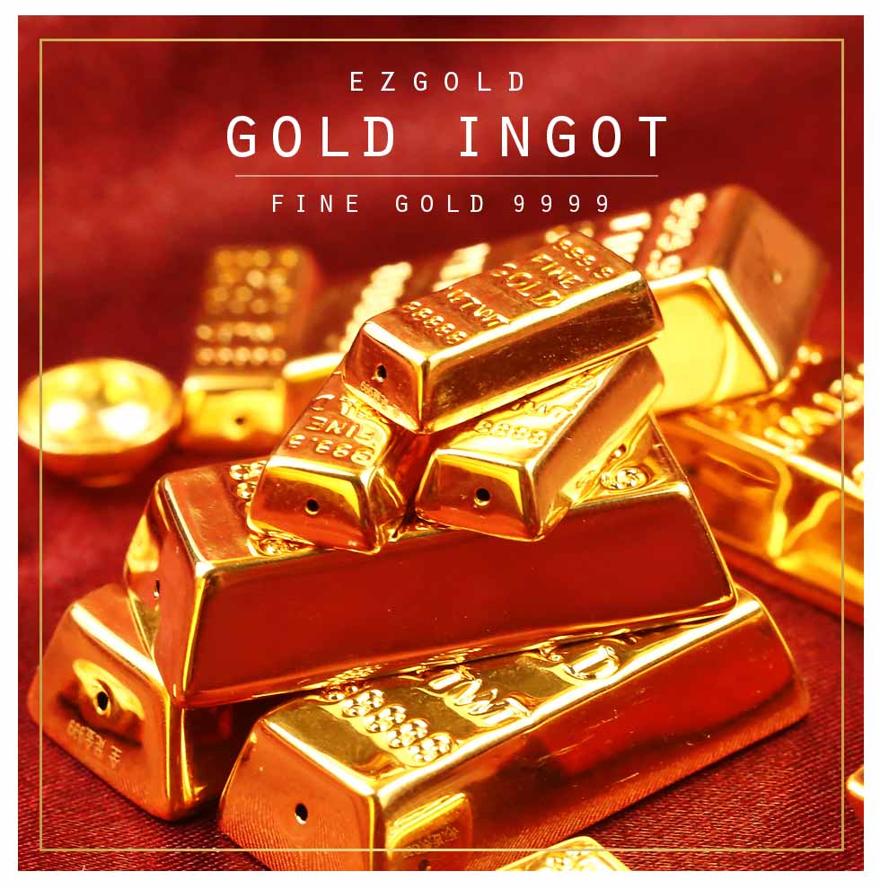 金寶珍銀樓黃金磚補財庫金磚小尺寸主視覺照,9999純金光澤耀眼,象徵補庫聚財與福氣臨門。