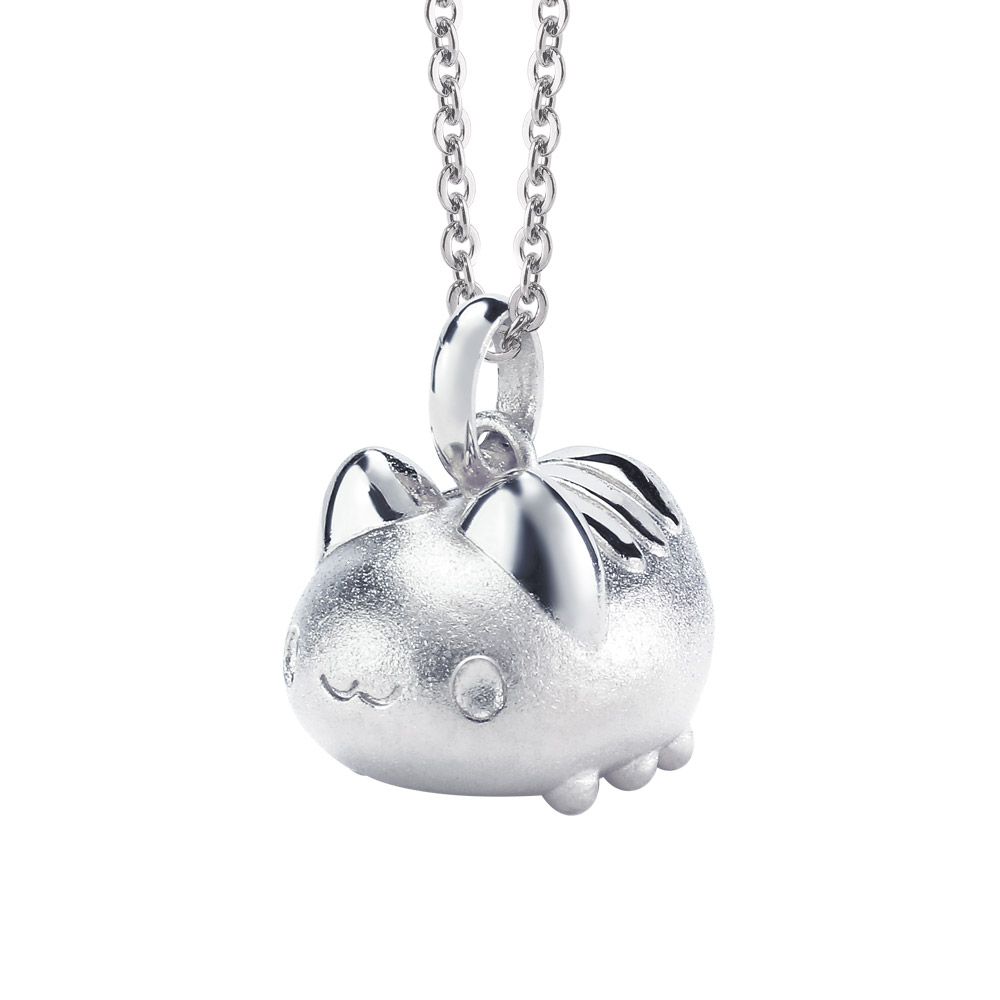 咖波純銀墜子翹屁屁咖波立體設計單拍-貓貓蟲咖波BugcatCapoo