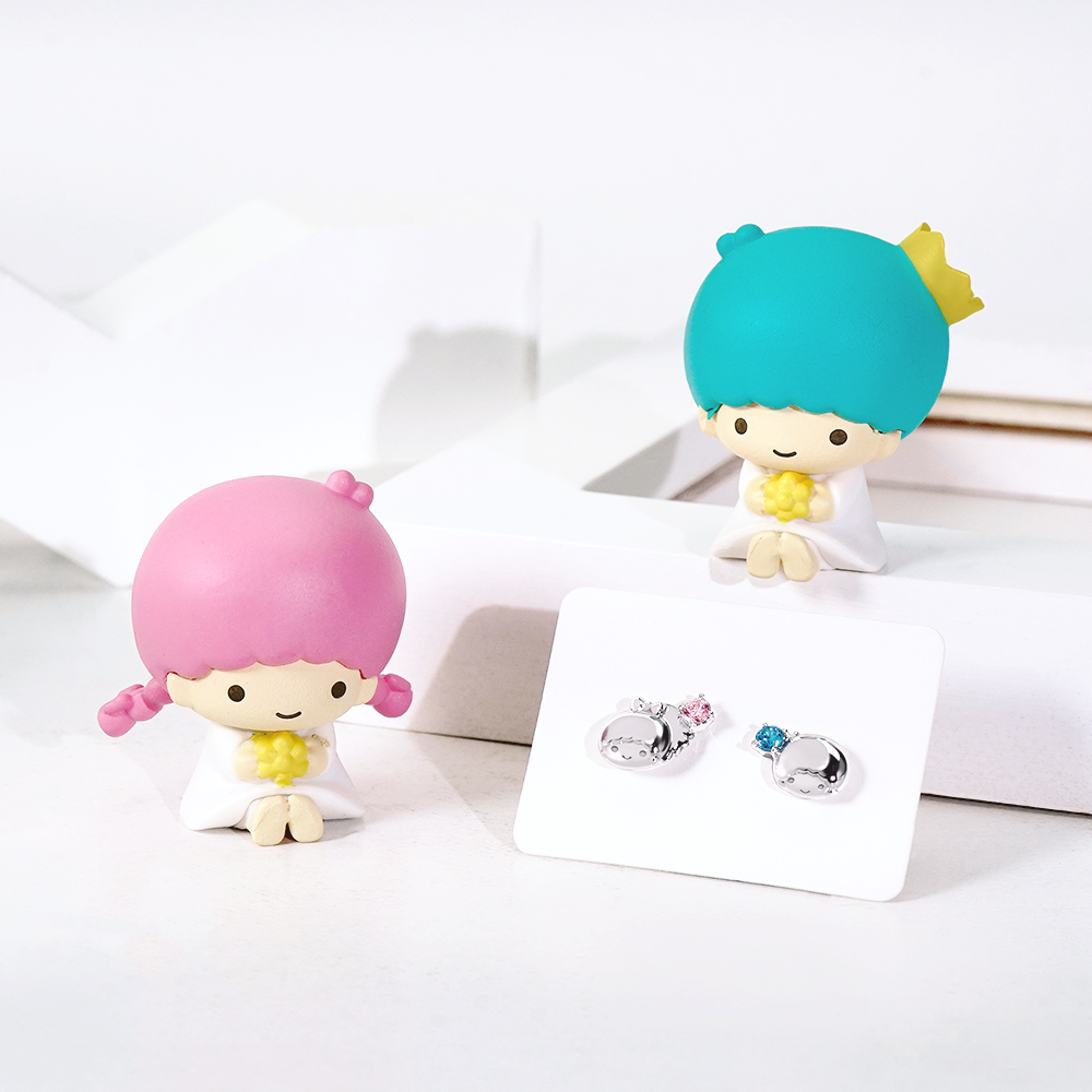 雙子星耳環雙色輕奢擺拍照