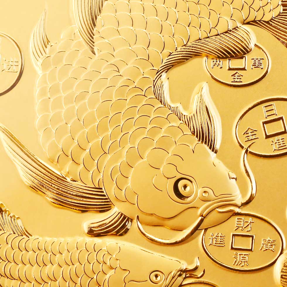 招財金龍魚黃金擺件