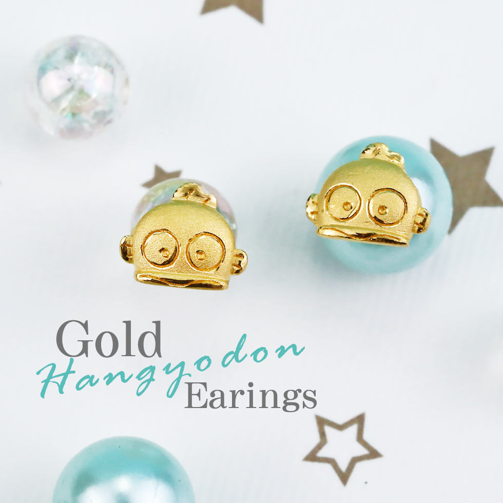 人魚漢頓黃金耳環-三麗鷗Hangyodon