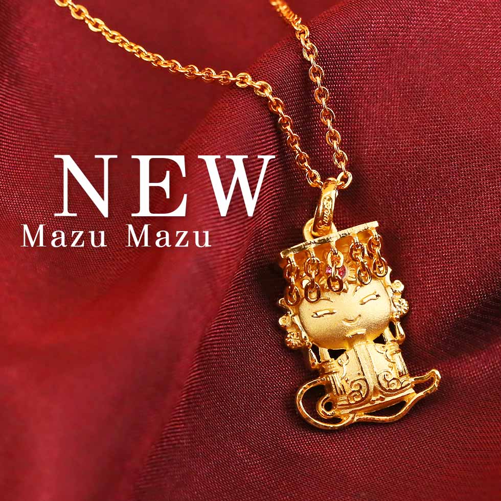 9999純金媽祖珠簾彩雲金墜