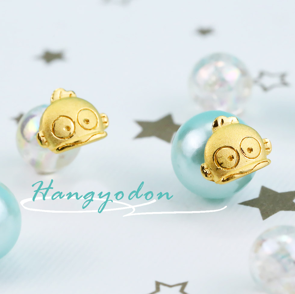 人魚漢頓耳環9999純黃金打造