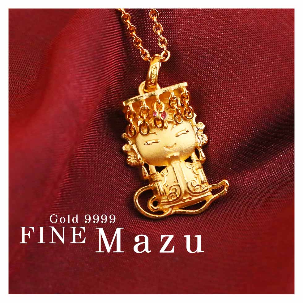 媽祖繞境配戴媽祖金墜保平安