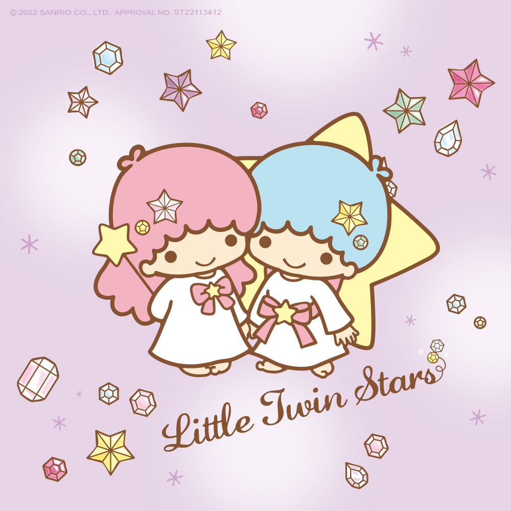 Little Twin Stars 雙星仙子可愛插畫背景圖