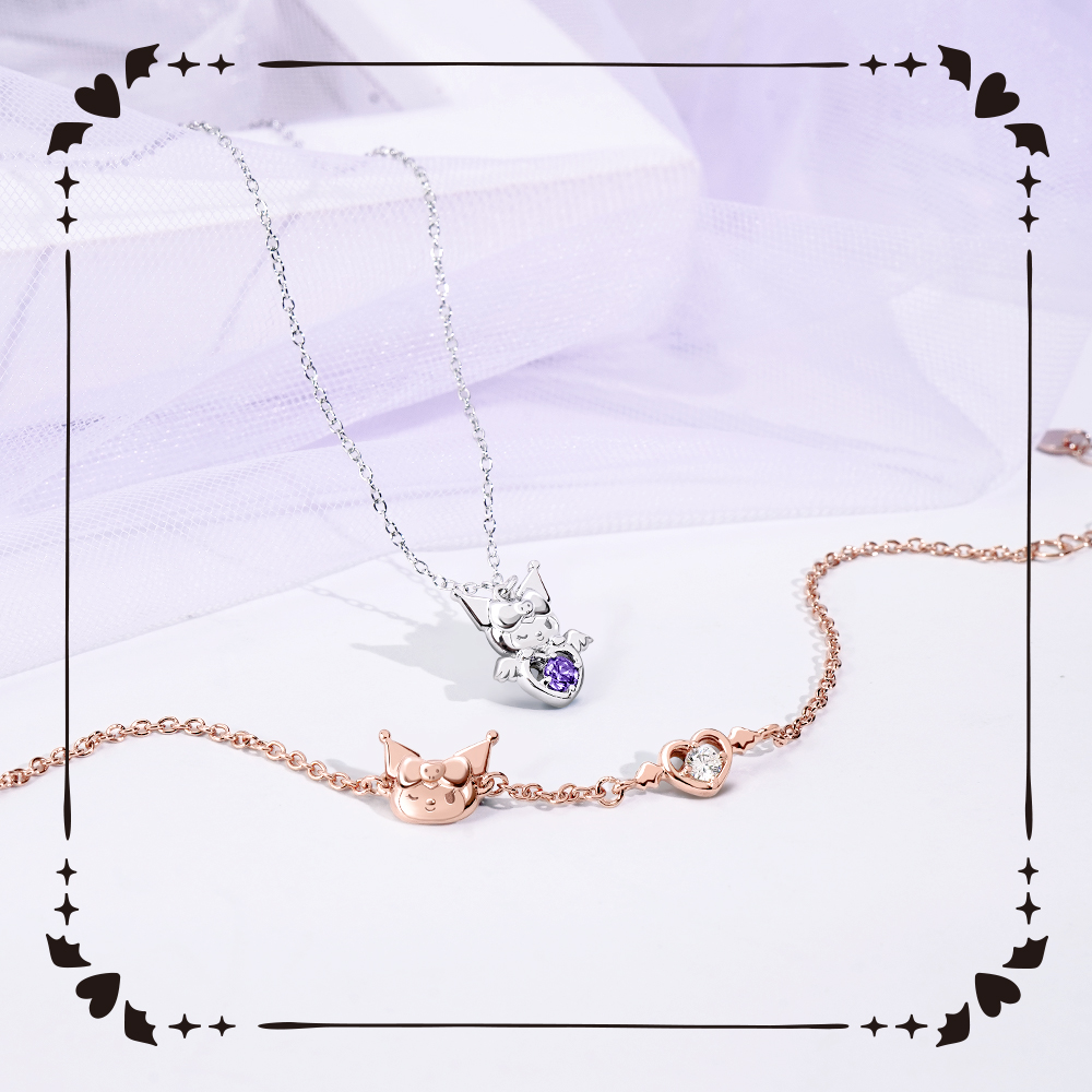 邱比特系列耳環配戴示範,呈現誕生石耳環於日常配戴的甜美效果