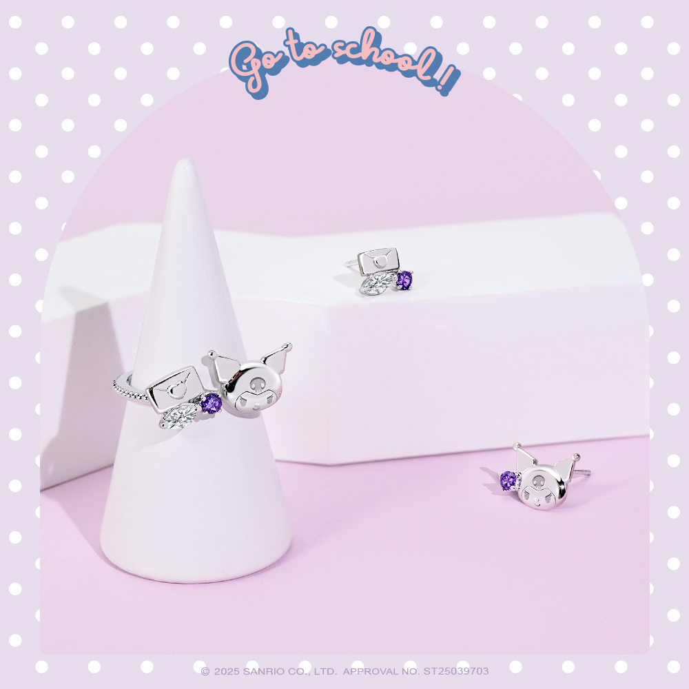 Kuromi Sanrio學院Mix 系列 純銀飾品 可愛搭配
