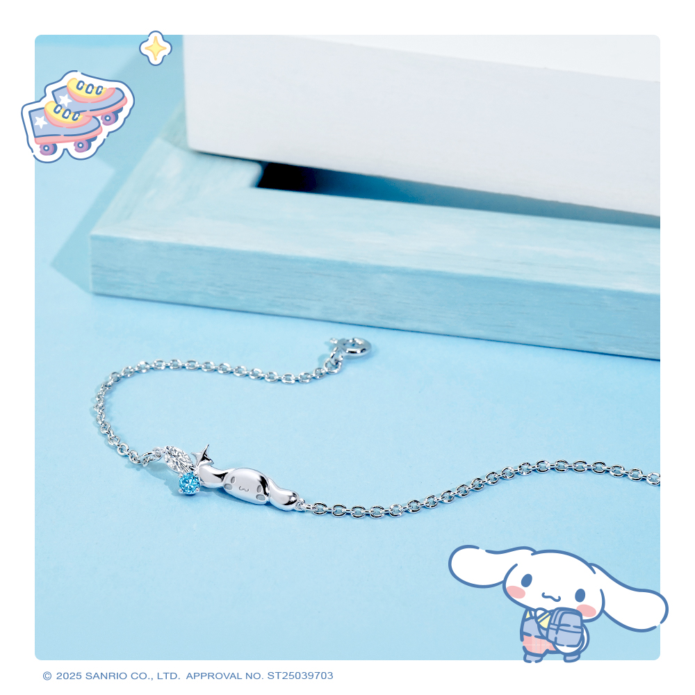 大耳狗學院 Mix 系列純銀手鍊,清新藍色系情境拍攝