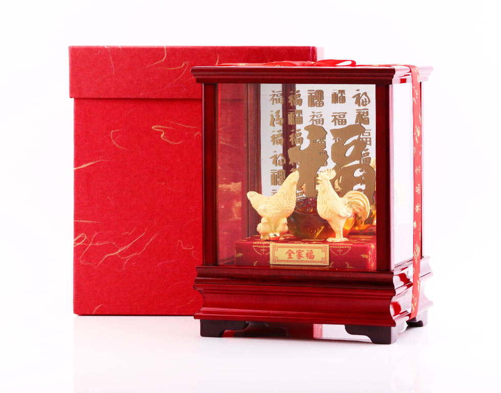 結婚送禮推薦帶路雞黃金擺件