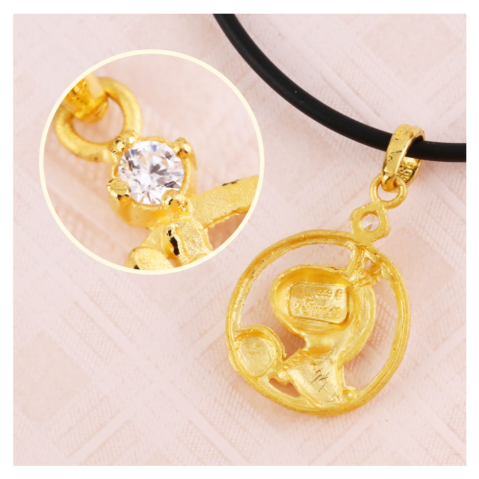 馬年黃金墜子-圓滿小馬