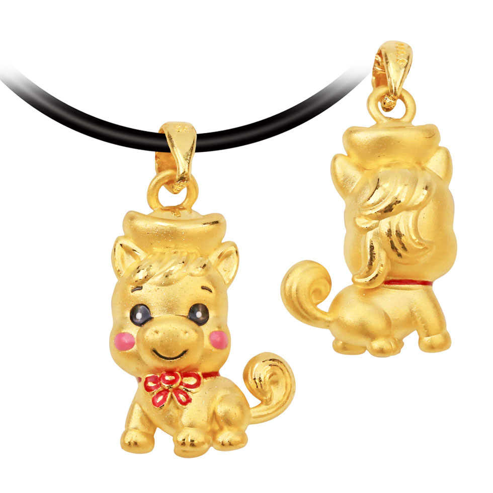 生肖馬黃金墜子馬上有錢