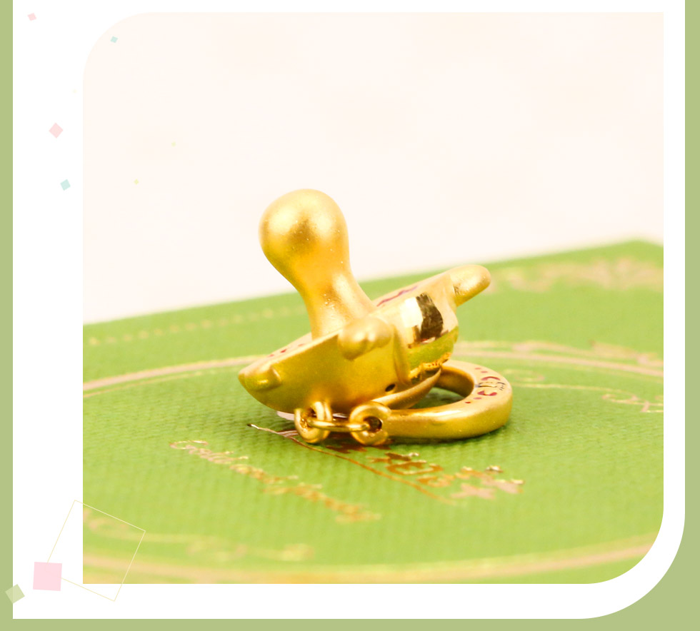 生肖馬彌月金飾奶嘴