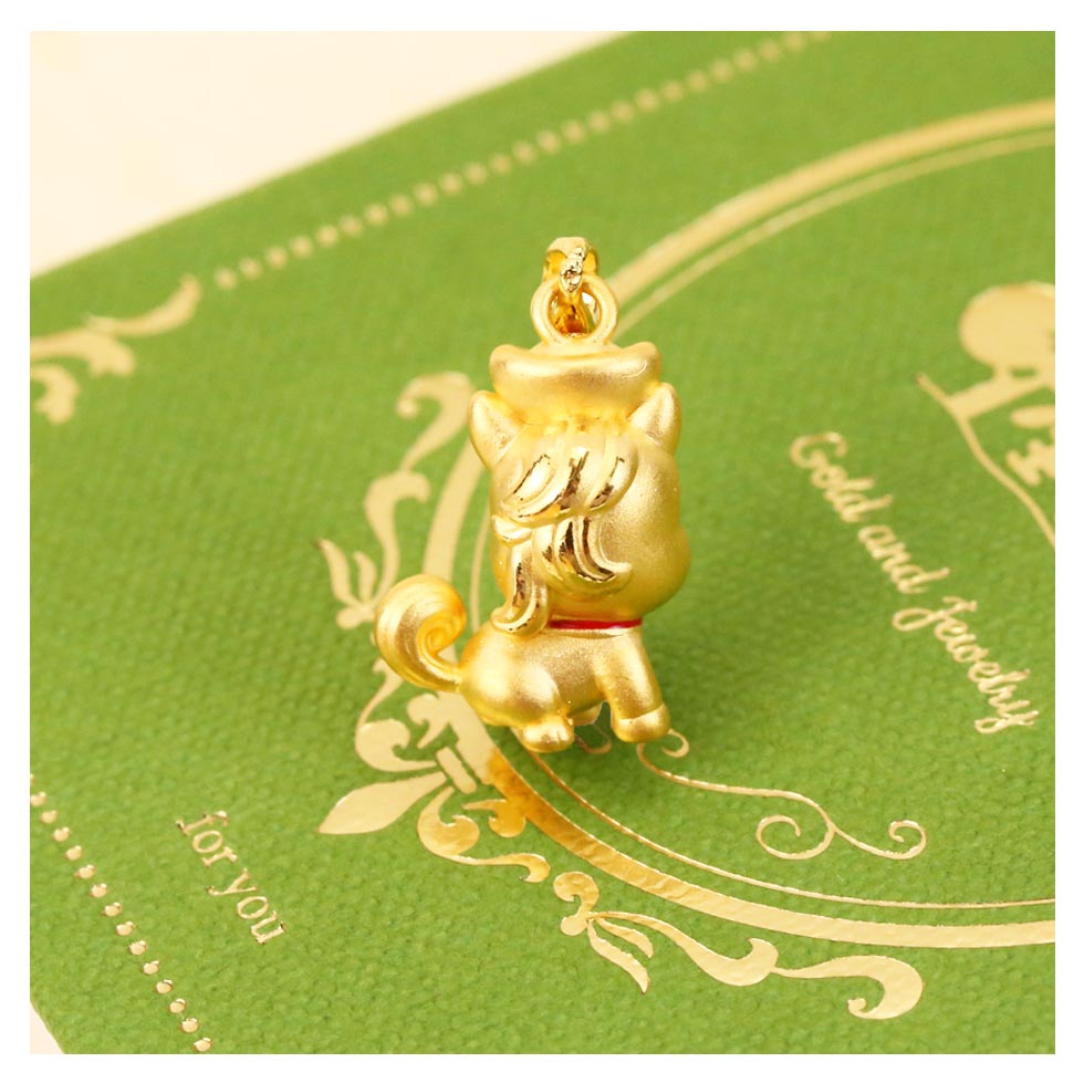 生肖馬年黃金墜子馬上有錢
