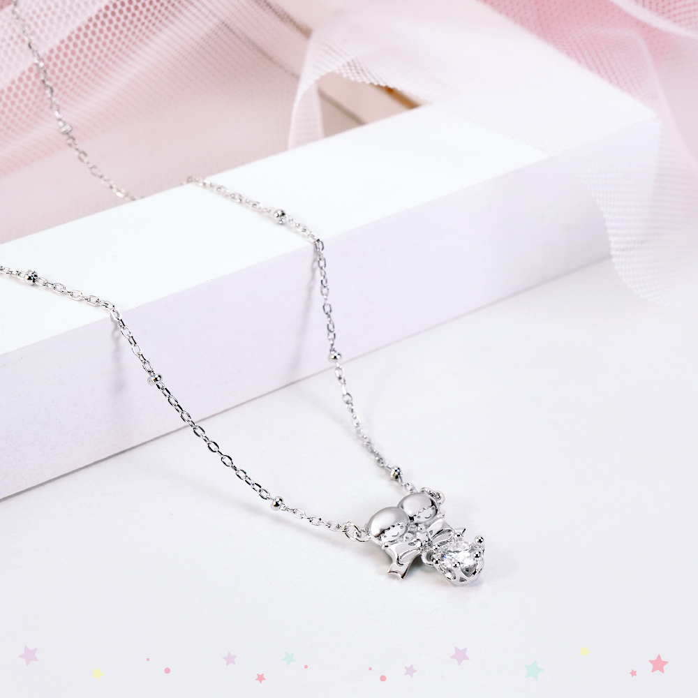 Kiki Lala 莫桑石純銀項鍊日系夢幻風格情境照