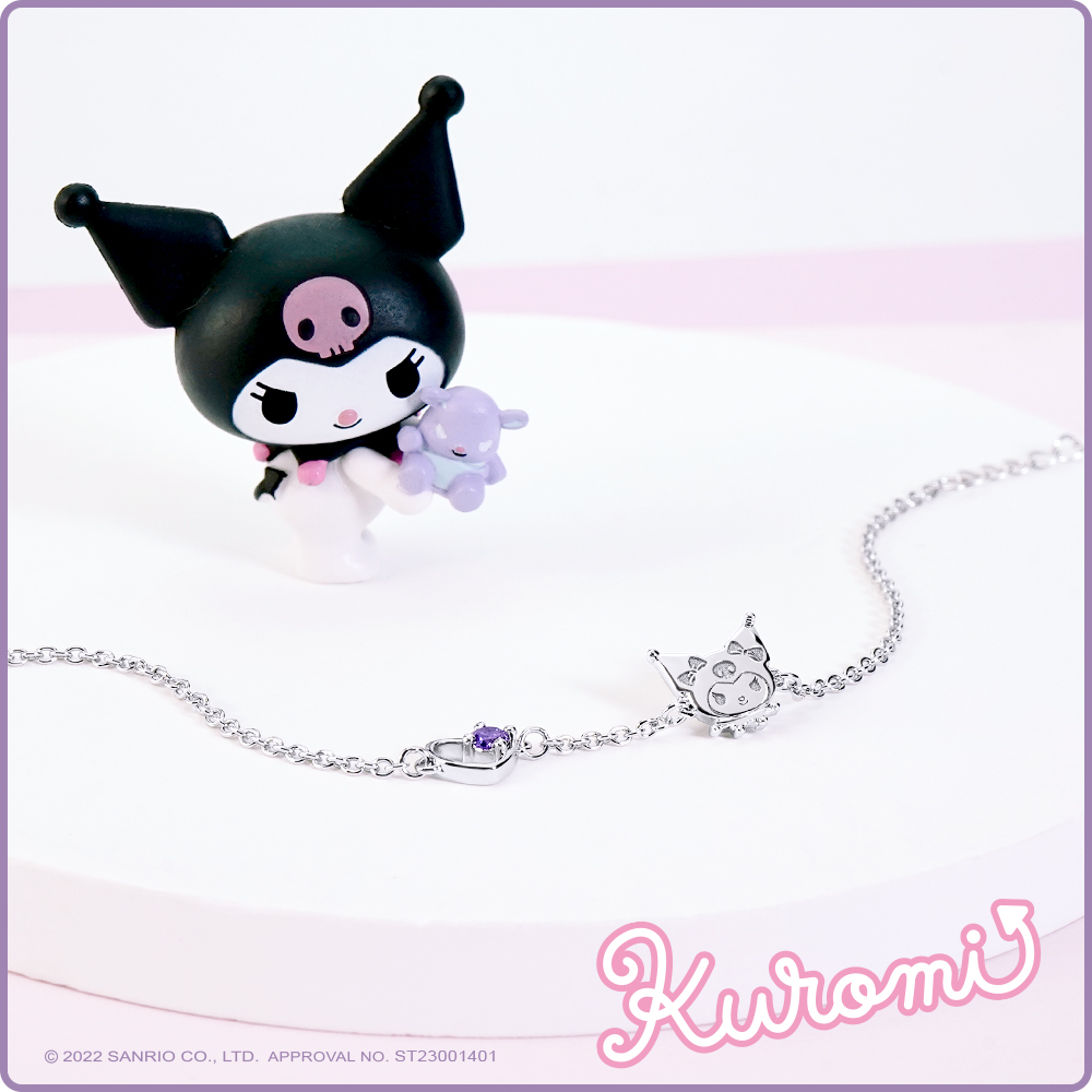 Kuromi誕生石手鍊商品情境展示照片
