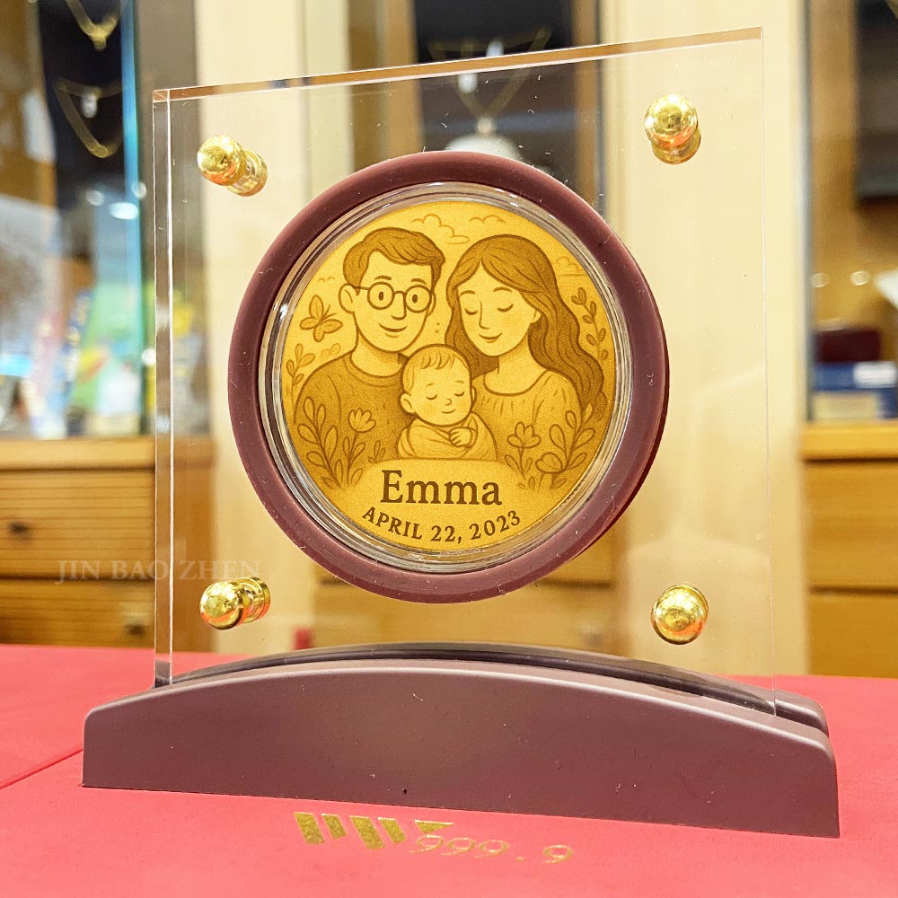 利用AI生成插圖自做彌月金飾