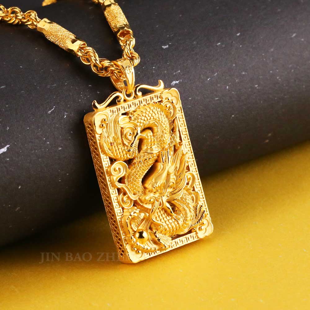 龍行天下 祥龍黃金墜子