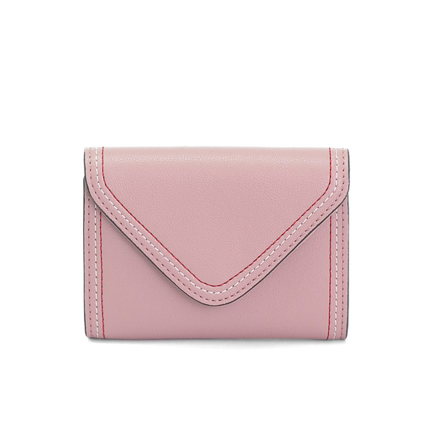 CHENSON 真皮11卡一手握信封卡包 粉(W00901-P) CHENSON 真皮11卡一手握信封卡包 粉(W00901-P)