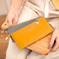 CHENSON真皮 讓錢住飯店 超薄牛皮長夾 黃(W00018-L)_1 CHENSON真皮 讓錢住飯店 超薄牛皮長夾 黃(W00018-L)_1