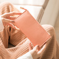 CHENSON真皮 讓錢住飯店 超薄牛皮長夾 蜜桃粉(W00018-LO)_9 CHENSON真皮 讓錢住飯店 超薄牛皮長夾 蜜桃粉(W00018-LO)_9