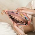 CHENSON真皮 讓錢住飯店 超薄牛皮長夾 蜜桃粉(W00018-LO)_1 CHENSON真皮 讓錢住飯店 超薄牛皮長夾 蜜桃粉(W00018-LO)_1