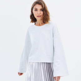 後背跳色時尚字母寬袖衛衣 後背跳色時尚字母寬袖衛衣