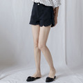 韓版流蘇邊直筒牛仔短褲 韓版流蘇邊直筒牛仔短褲
