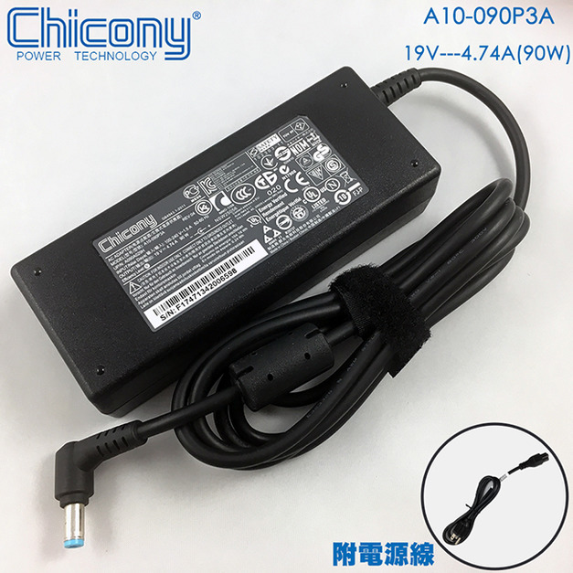 Acer 宏碁 群光 原廠 19V 4.74A 5.5-1.7mm 變壓器 90W A10-090P3A Aspire 7520 4710 TravelMate 8210