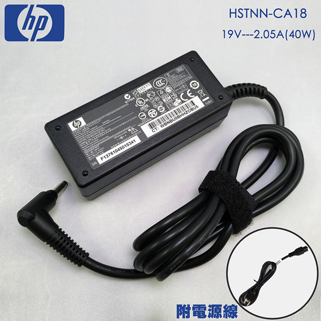 HP COMPAQ 19.5V 2.05A 40W變壓器 4.0-1.7mm 迷你筆電 子彈頭 HSTNN-CA18 Mini 210 W101 CQ10 700 735 PC