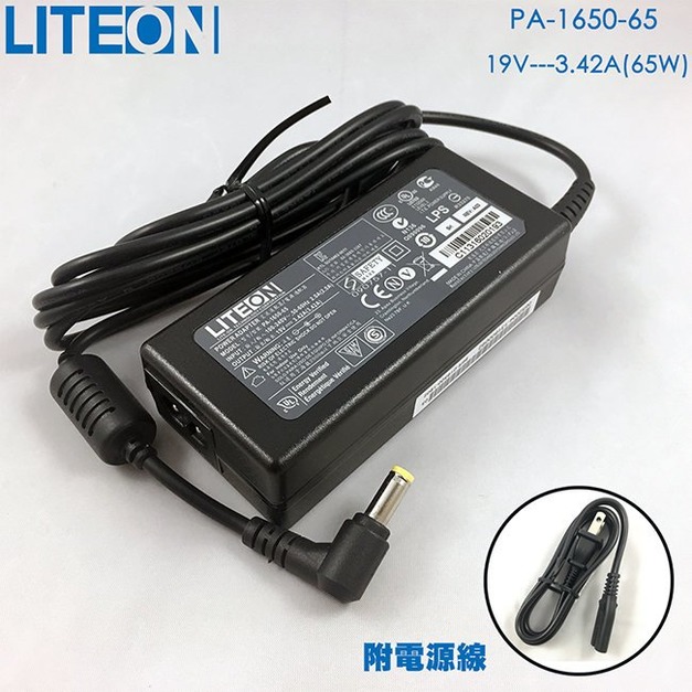 LITEON 光寶 19V  3.42A 65W變壓器-5.5-2.5mm ASUS TOSHIBA EQUIUM X54C M30X