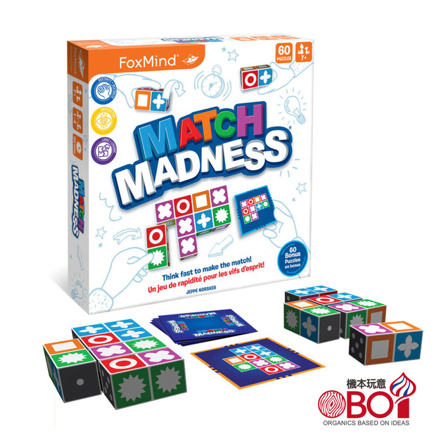 【惜物:盒損品】機本玩意OBOi-以色列FoxMind-邏輯訓練桌遊-瘋狂對決 MATCH MADNESS 【惜物:盒損品】機本玩意OBOi-以色列FoxMind-邏輯訓練桌遊-瘋狂對決 MATCH MADNESS